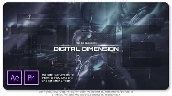 Digital Dimension Techno Slideshow - VideoHive 26363467