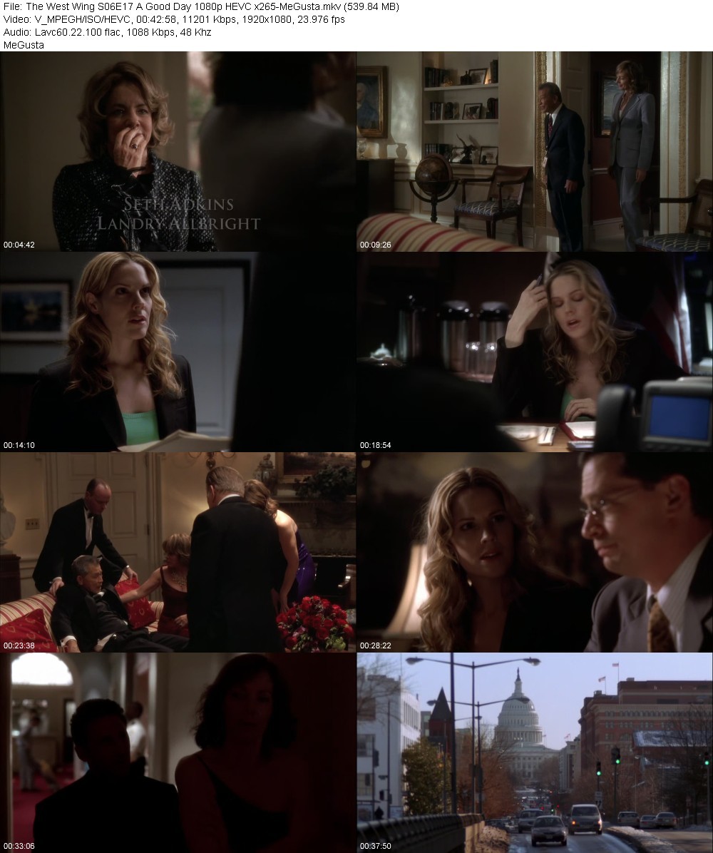 The West Wing S06E17 A Good Day 1080p HEVC x265-MeGusta