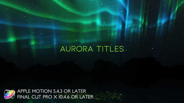 Aurora Titles - Apple Motion - VideoHive 25574644