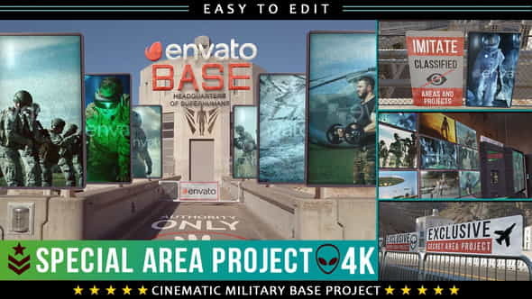 Cinematic Military Base Titles - VideoHive 27764074