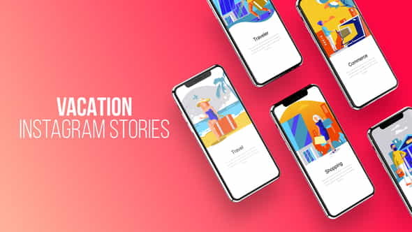 Instagram Stories About Vacation - VideoHive 23798127