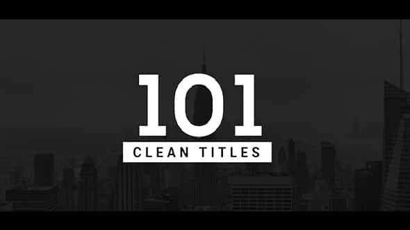 101 Clean Titles Pack - VideoHive 19881916