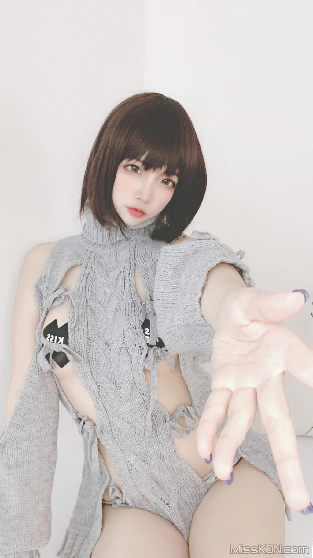 Coser@二佐Nisa: 私房洞洞毛衣 (66 photos )(45)