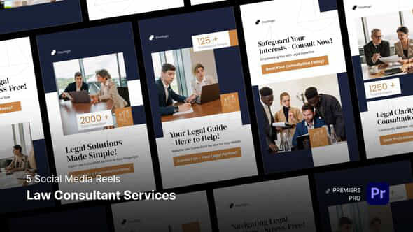 Social Media Reels Law Consultant Services Premiere Pro Templates - VideoHive 55392765