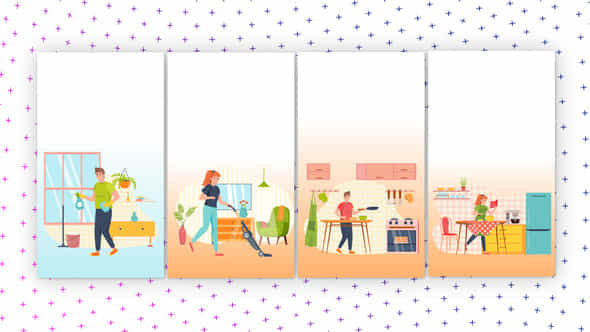 Chores Vertical Media Content - VideoHive 58859177