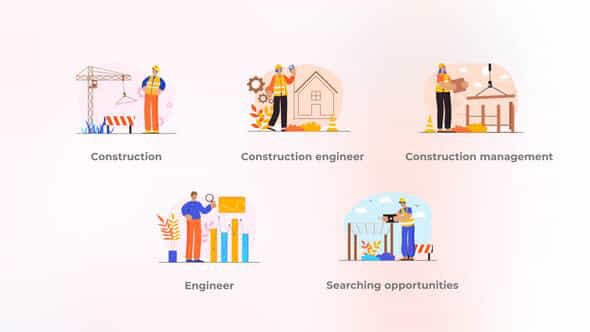 Construction engineer - - VideoHive 40752165