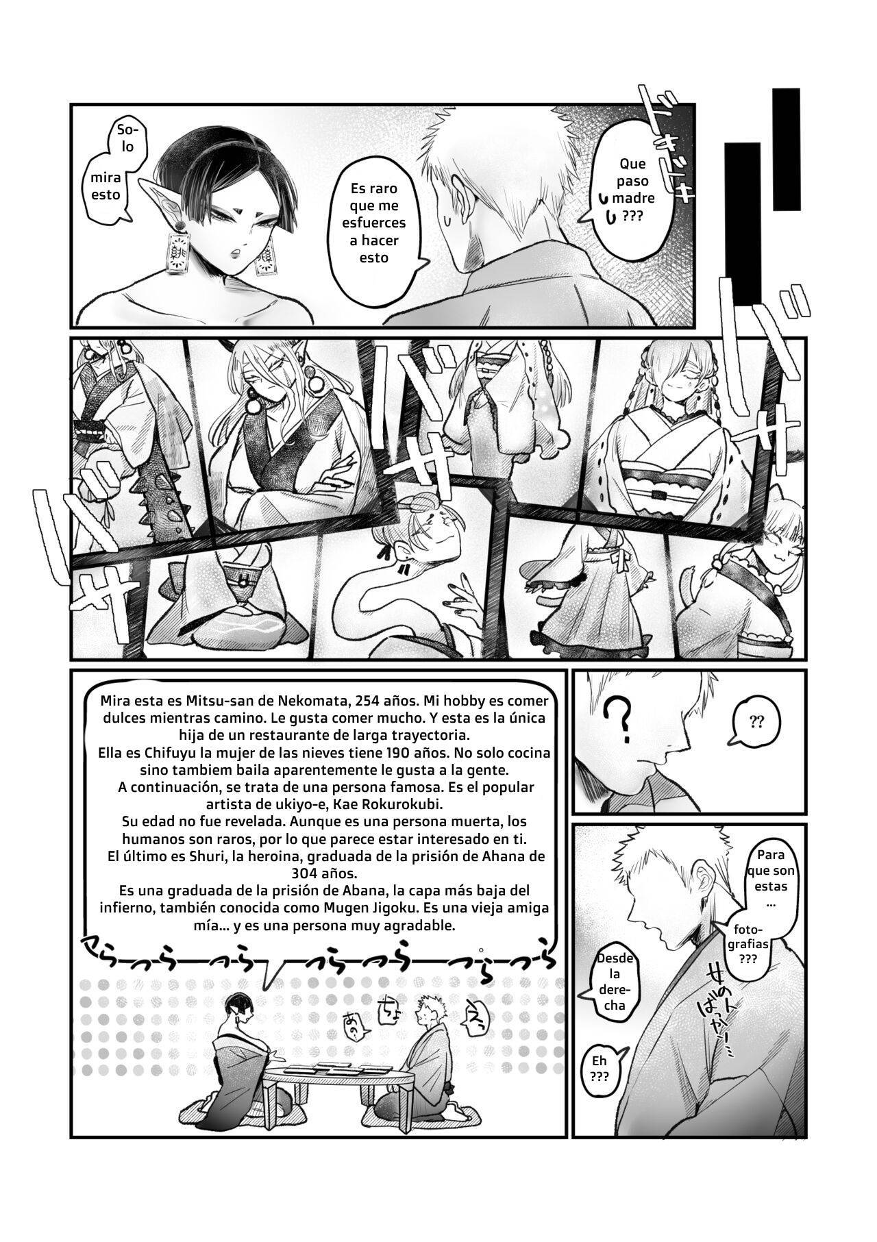 [Muchimuchioume (Muchiou)] Bakunyuu Muchimuchi Oni Mama, Mouja no Musuko to Honki Koubi. [Spanish] [Hta scan]