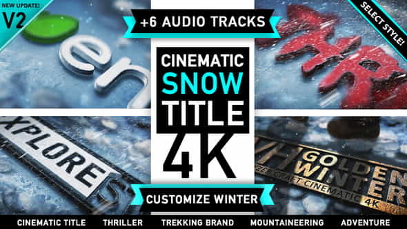 Winter Snow Logo Intro - VideoHive 3539261