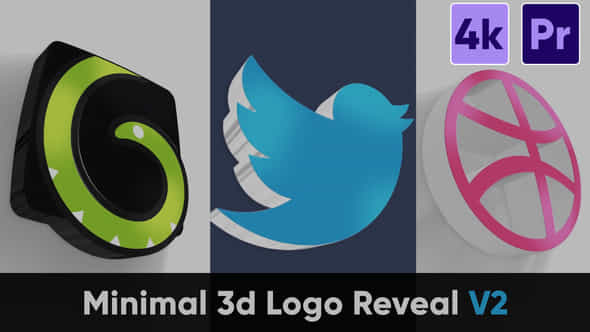 Minimal 3d Logo - VideoHive 43899017