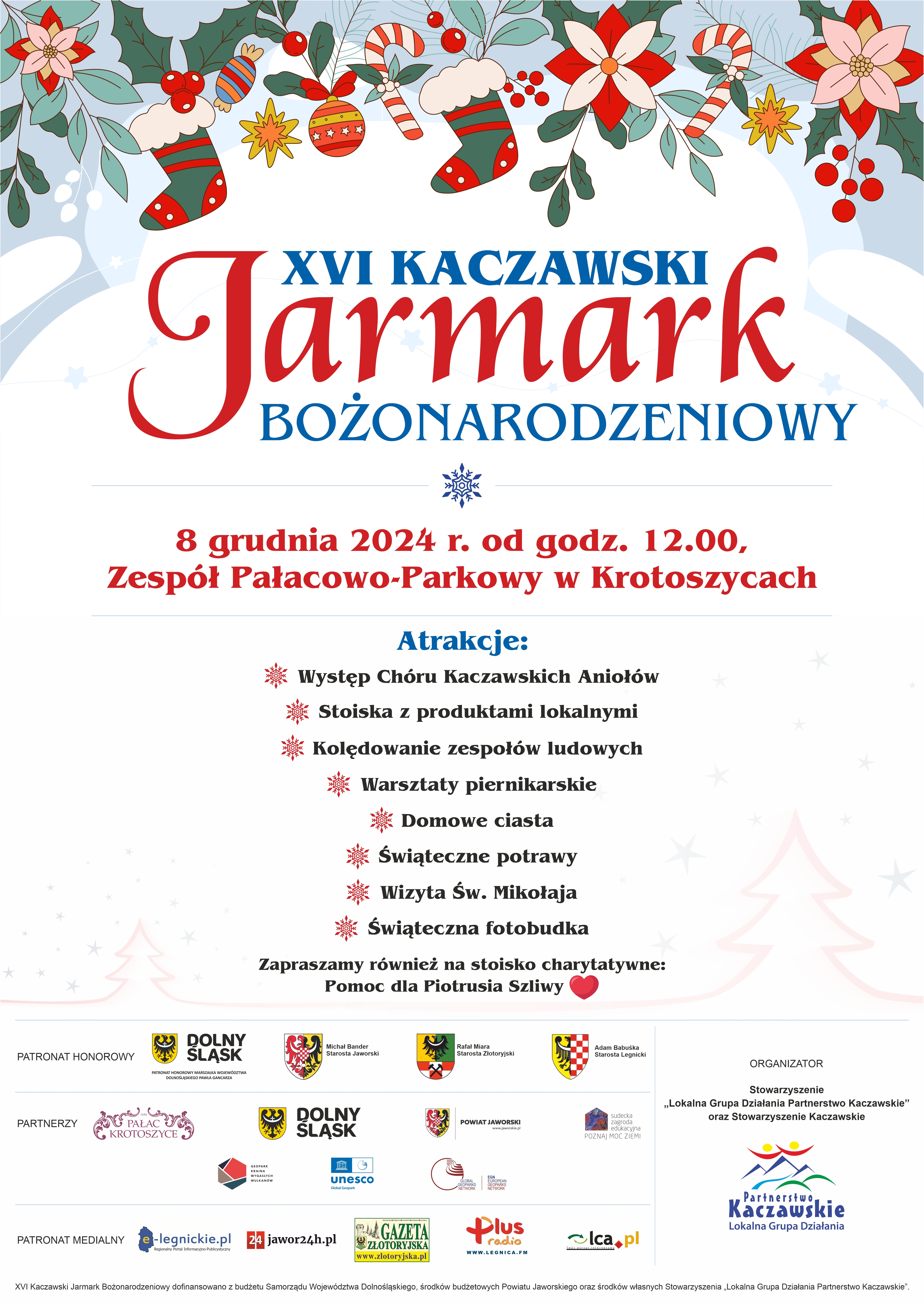 plakat XVI jarmarku bożonarodzeniowego