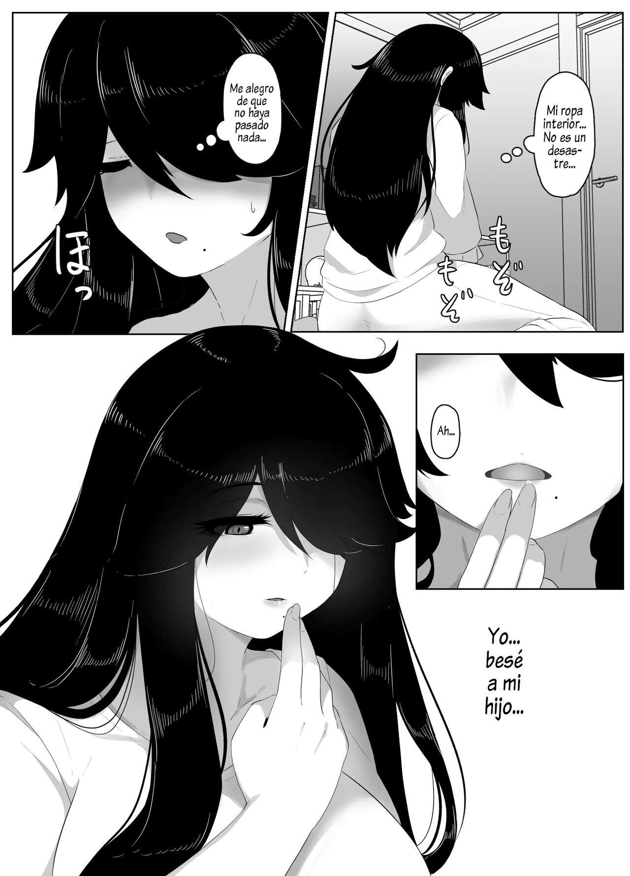 [hahayamoya (moya)] Oyasumi, Okaa-san I  Good Night, Mom I [Spanish]  [Al Chile no Sé Scan]