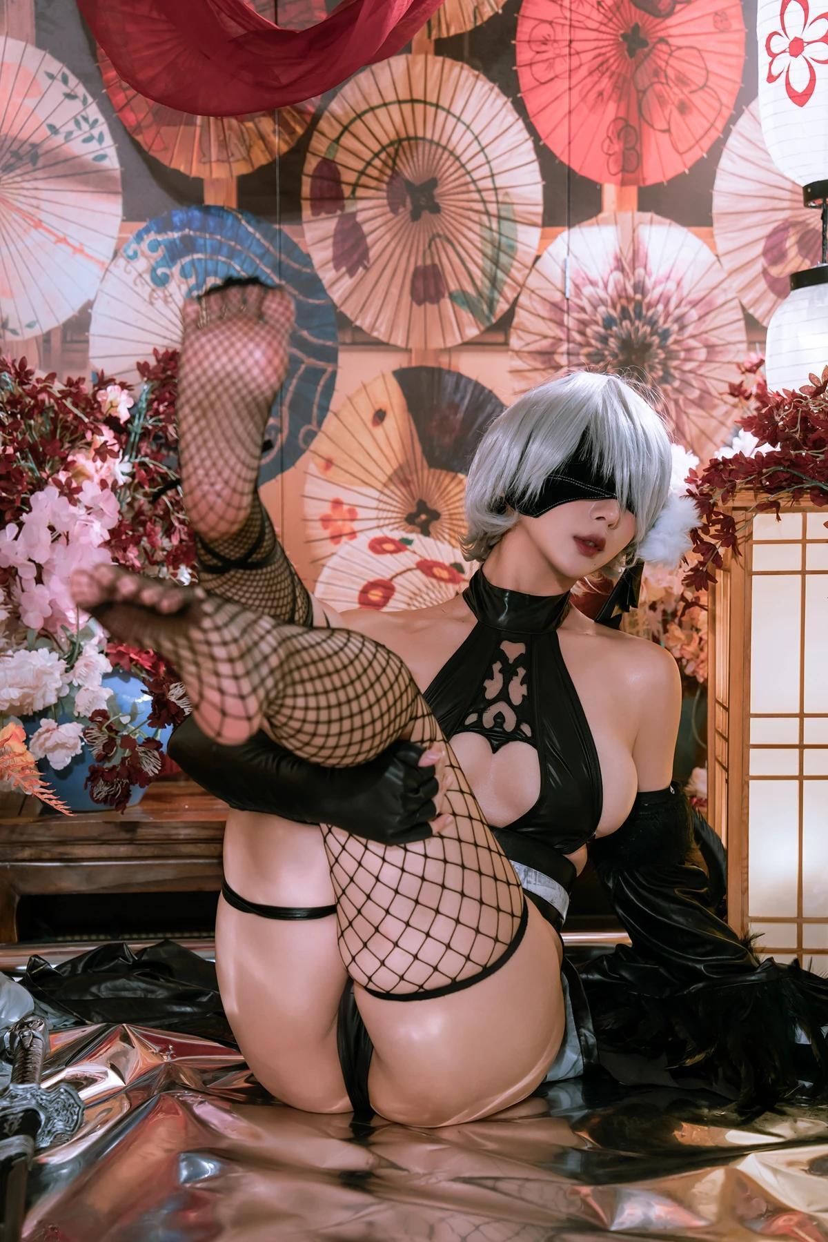 Cosplay 云溪溪Yunx1x1 & 奶桃 – 2B本 YoRHa No.2 Type B 下 Set.01(38)