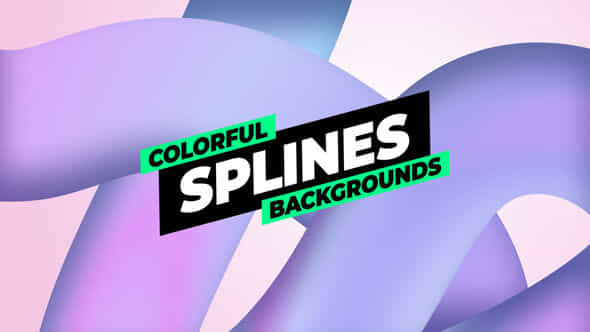 Gradient Splines Backgrounds - VideoHive 54967517