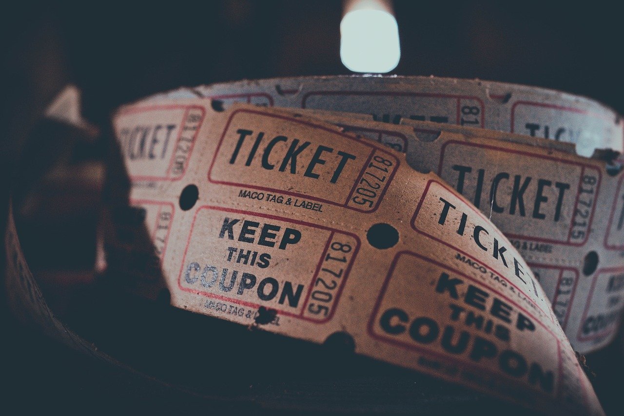 Roll of paper admission tickets