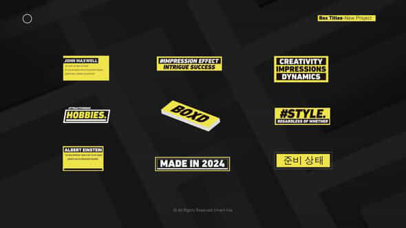 Box Titles Premiere Pro - VideoHive 52343643