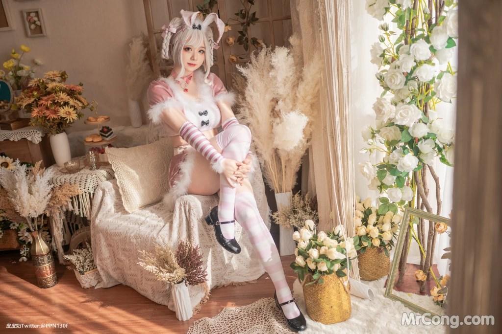 Coser@皮皮奶可可爱了啦: 粉色兔兔 (70 photos)(22)