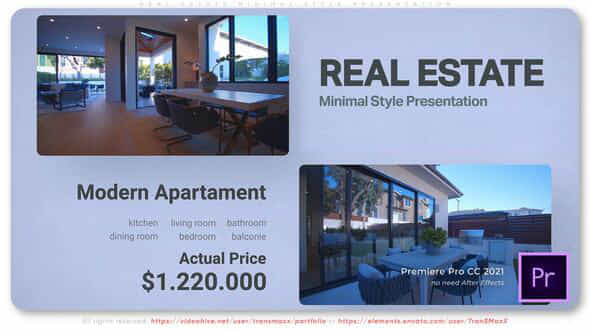 Real Estate Minimal Style Presentation - VideoHive 49839340