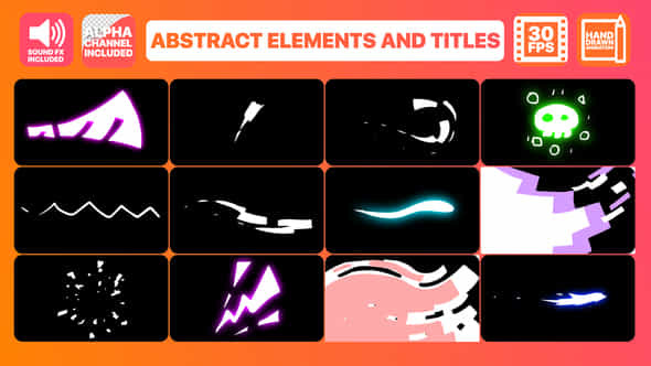 Abstract Elements - VideoHive 23860531