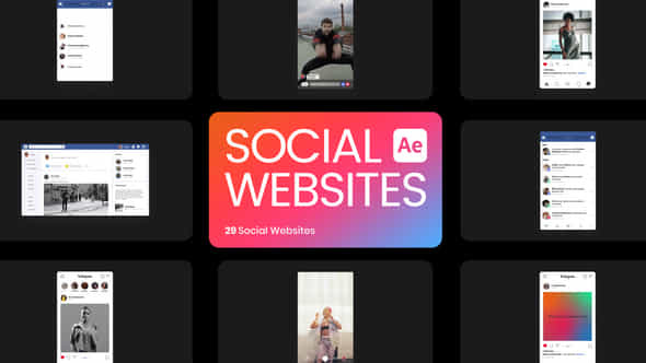 Social Media Website For After Effects - VideoHive 50327781