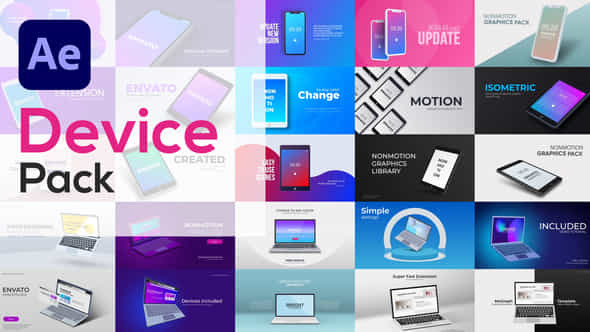 Modern Device Pack Mockup - VideoHive 53483998