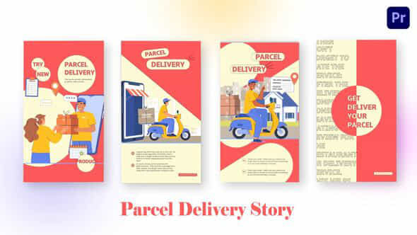 Parcel Delivery Instagram - VideoHive 44599827