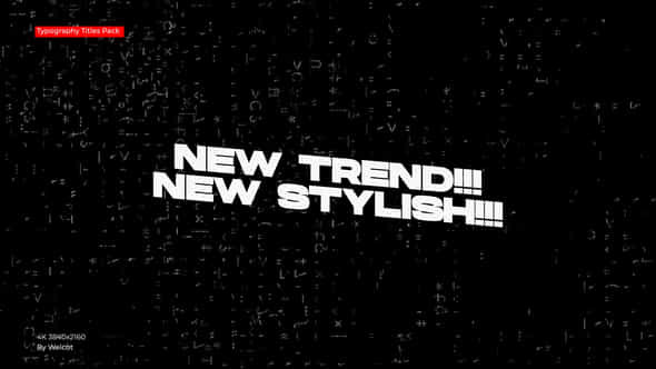 Typography Titles After Effects - VideoHive 51552286