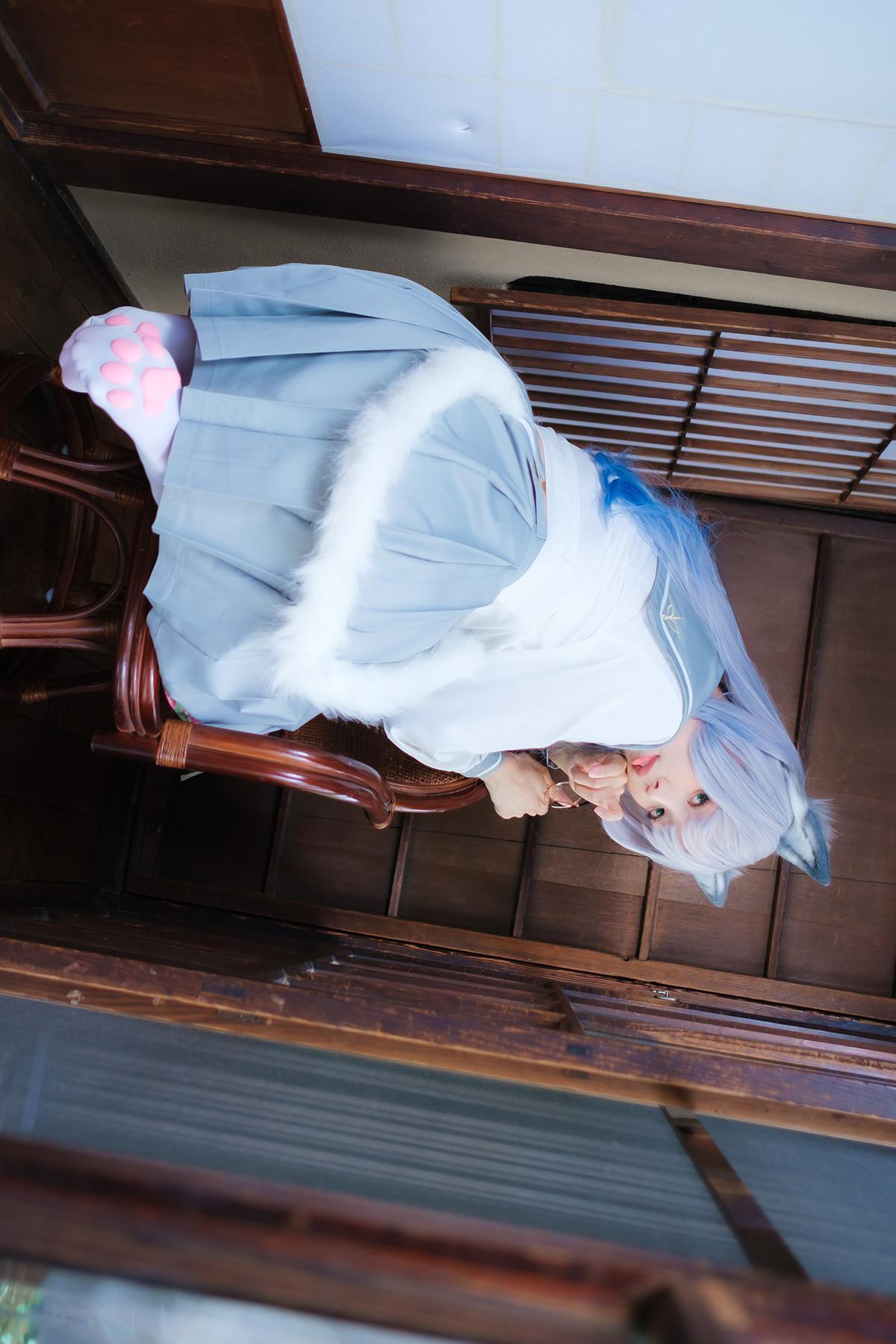 Cosplay ElyEE子 Veranda White Cat緣廊白貓(22)