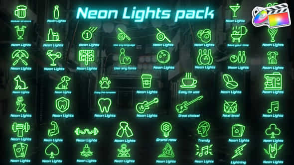 Neon Lights Big - VideoHive 43254604