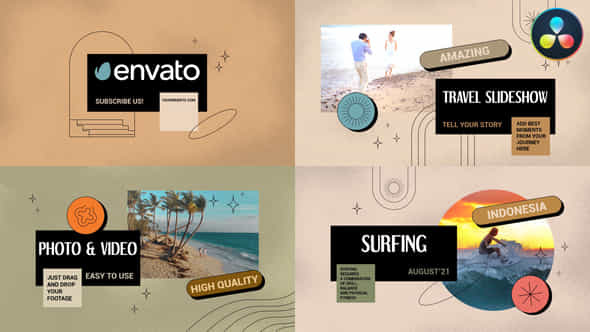 Travel Slideshow Davinci Resolve - VideoHive 51272141