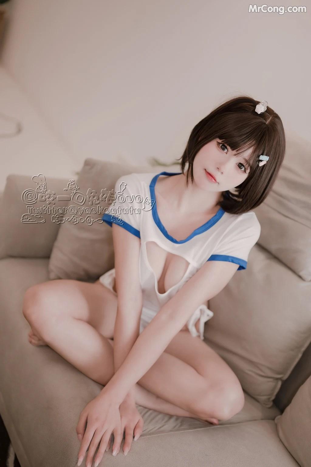 Coser@黏黏团子兔: 纯白欲缸 (57 photos)(7)