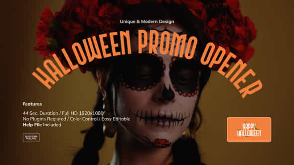 Halloween Promo Opener - VideoHive 48215171