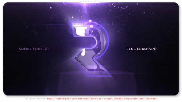 Lens Logo - VideoHive 52734605