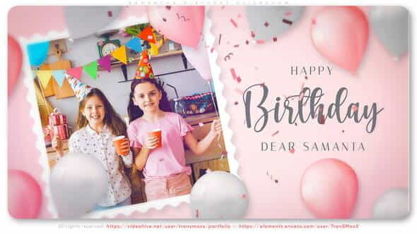 Samantha Birthday Slideshow - VideoHive 36180836