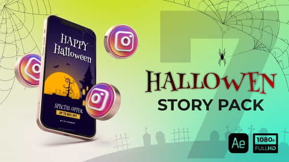 Halloween Instagram Stories - VideoHive 34227317