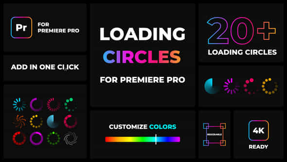 Loading Circles Animation - VideoHive 36022105