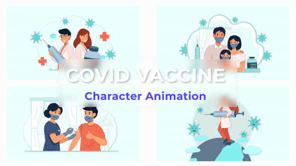 Covid Vaccine Animated - VideoHive 36809139