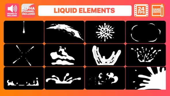 Liquid Motion Elements Pack - VideoHive 22075239