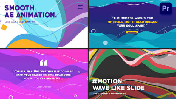 Wave-like Slides: Quote - VideoHive 37304786
