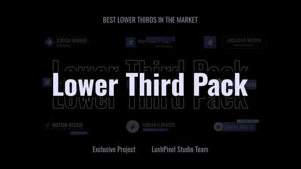 Name Tag Logo Lower Third - VideoHive 53297924