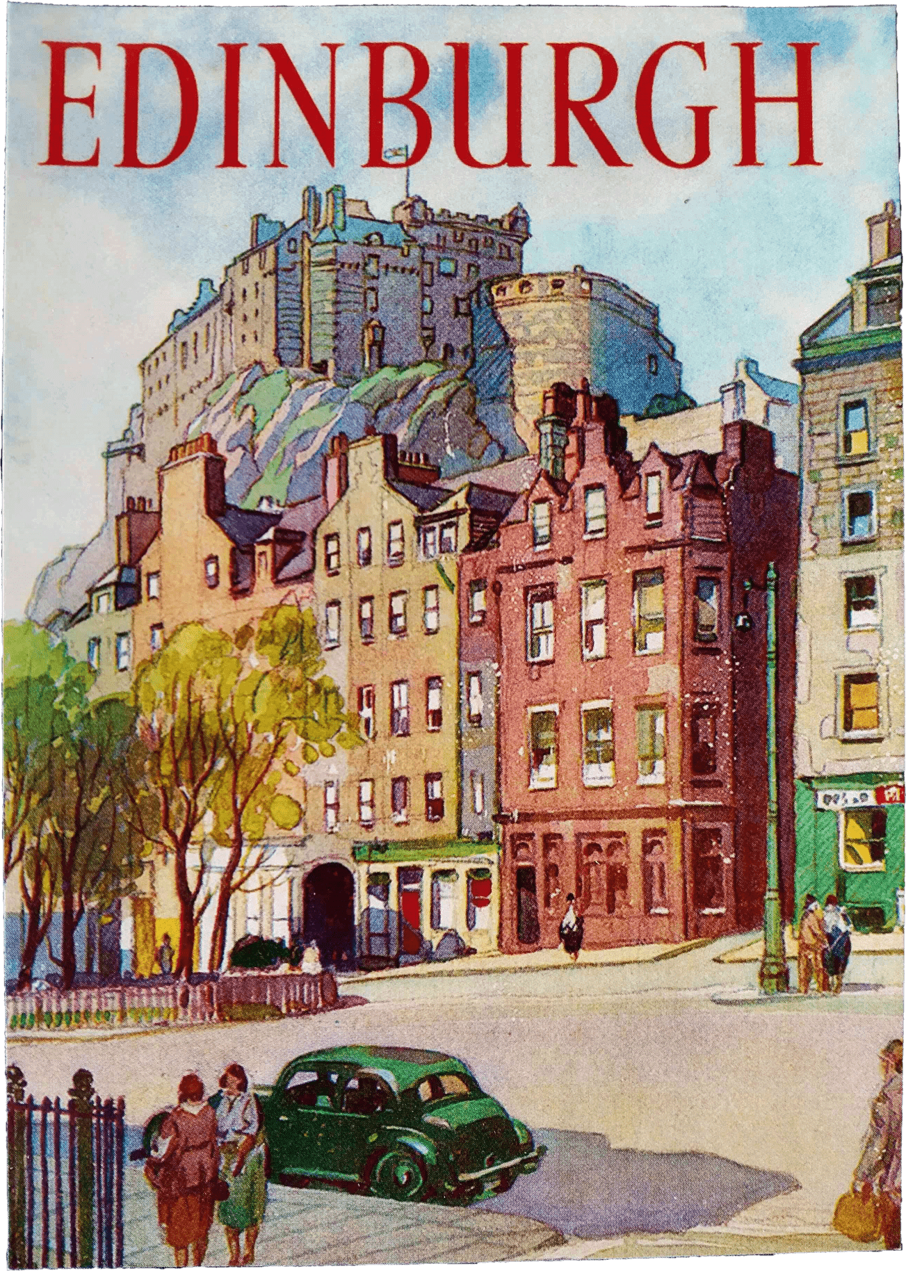 A mid twentieth century street in 'Edinburgh'