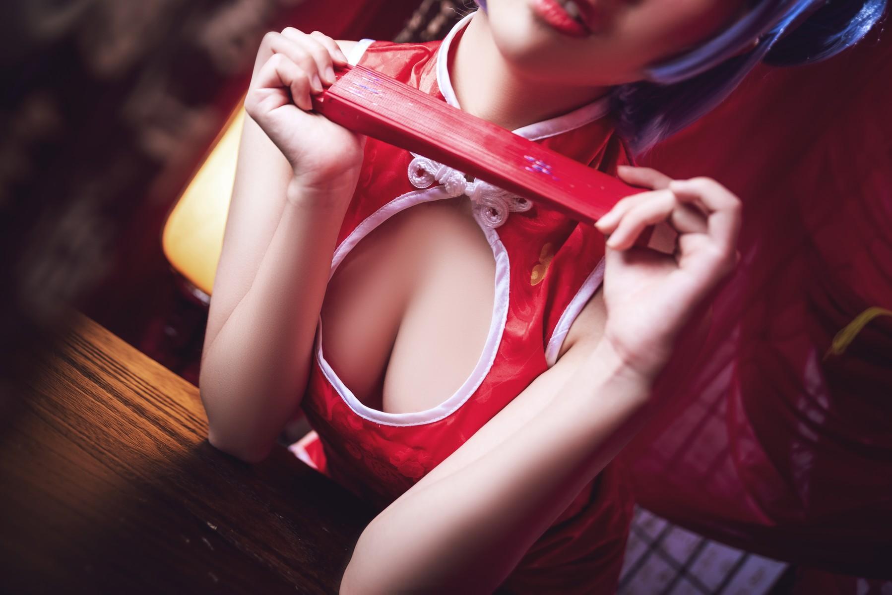 Cosplay 面饼仙儿 雷姆旗袍(11)