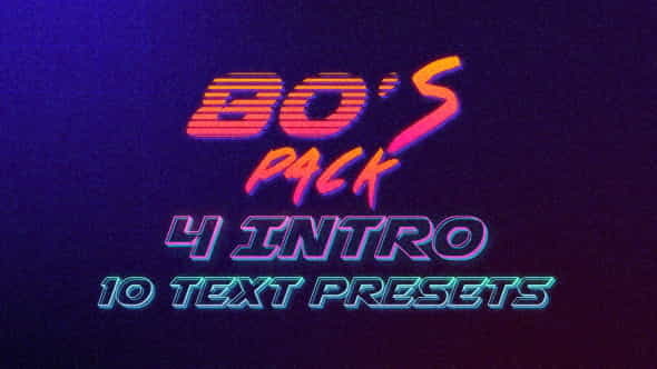 80s Logo IntroText - VideoHive 15553764