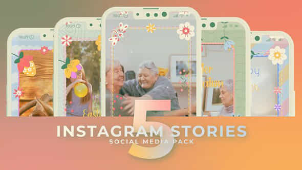 Easter Vertical Instagram Stories Mogrt Premiere Pro Pr - VideoHive 57316266