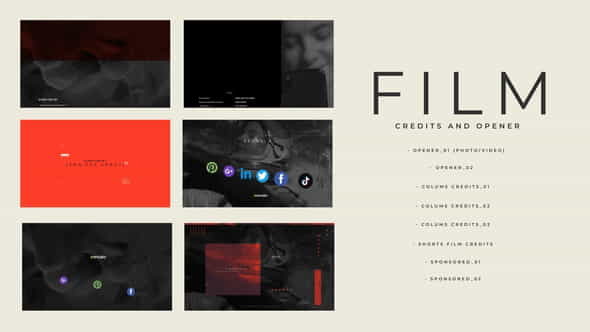 Film Credits And Opener - VideoHive 30253381
