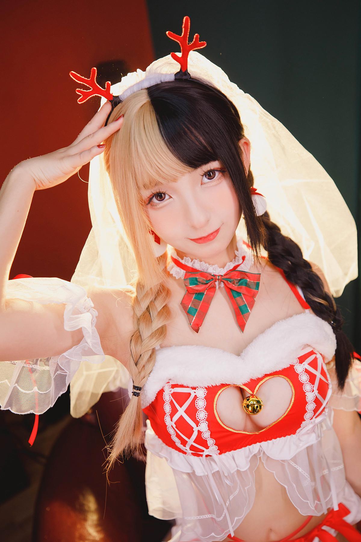 Cosplay 神楽坂真冬 绝对企画-圣诞小鹿《鹿の恩返し》 Set.01(2)