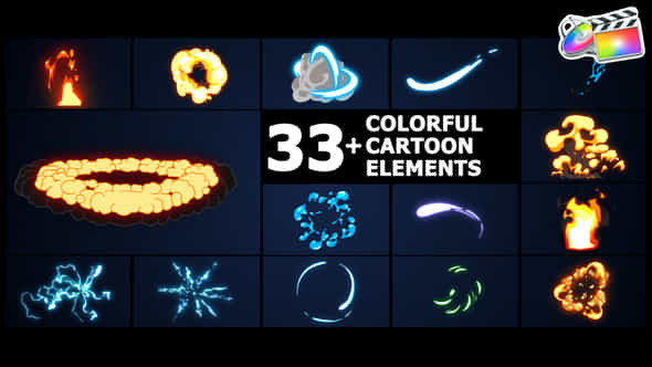 Colorful Cartoon Elements - VideoHive 38318767