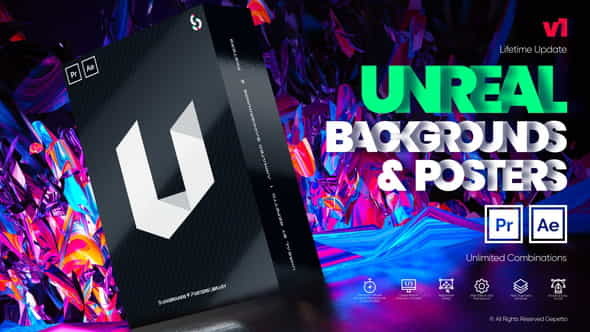 Unreal I Backgrounds and Posters - VideoHive 29538969