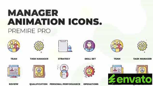 Manager Strategy Animation Icons Mogrt - VideoHive 36748819