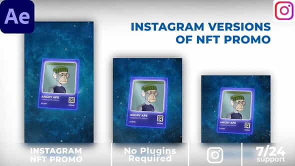 Instagram NFT Promo || 3D - VideoHive 37470129