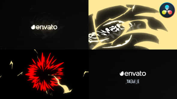 Cartoon Explosion Logo Opener For Davinci Resolve - VideoHive 52373537